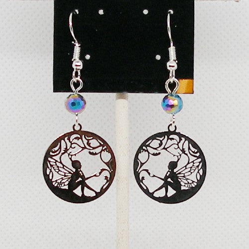 Fairy silhouette Dangle Earrings