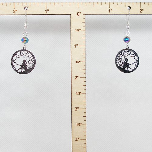 Fairy silhouette Dangle Earrings