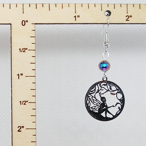 Fairy silhouette Dangle Earrings