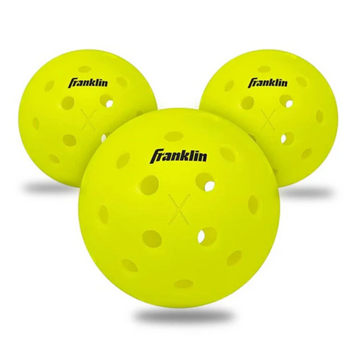 Franklin  X-40  Outdoor 12 Pack Box Pickleballs - Optic Yellow