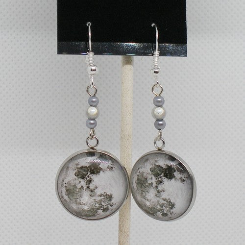 Full Moon Dangle Earrings