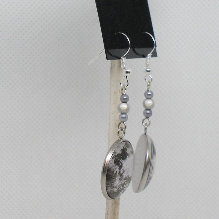 Full Moon Dangle Earrings