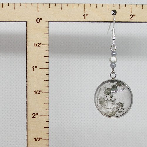 Full Moon Dangle Earrings