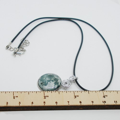 Full Moon Pendant Necklace