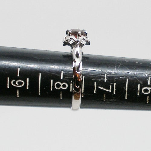 Garnet Solitaire Ring
