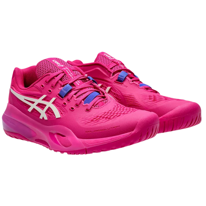 Asics Gel Resolution X Hard Court Womens Tennis Shoes - Bright Rose/Cream