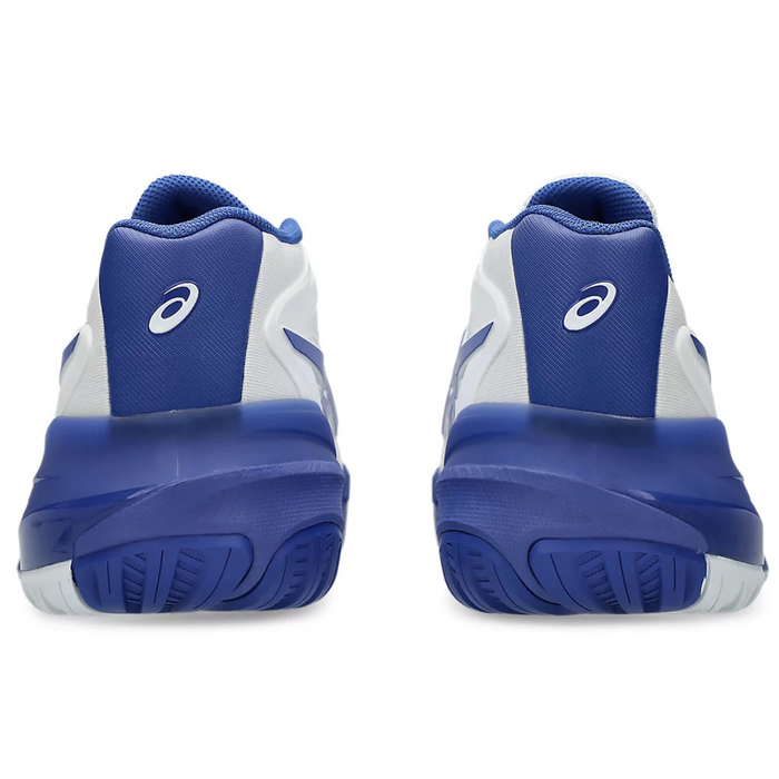 Asics Gel Resolution X Wide 2E Mens Tennis Shoes - White/Dark Cobalt