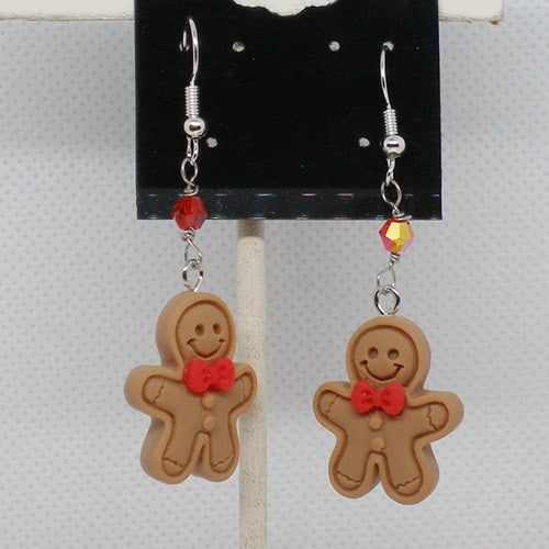 Gingerbread Man Earrings