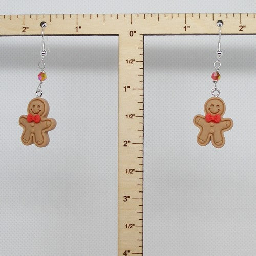 Gingerbread Man Earrings