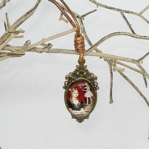 Girl at the Theater Pendant Necklace