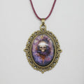 Glass Skull Pendant Necklace