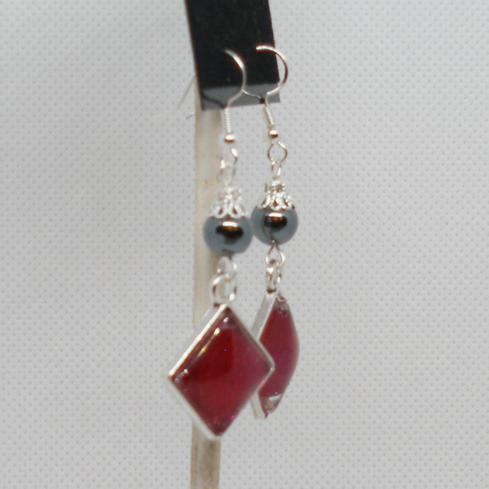 Glitter Polish Dangle Earrings