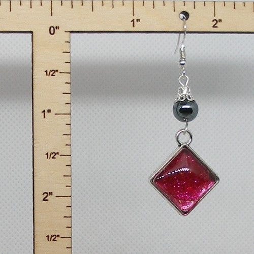Glitter Polish Dangle Earrings