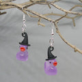 Glow in the Dark Ducky Dangle Earrings