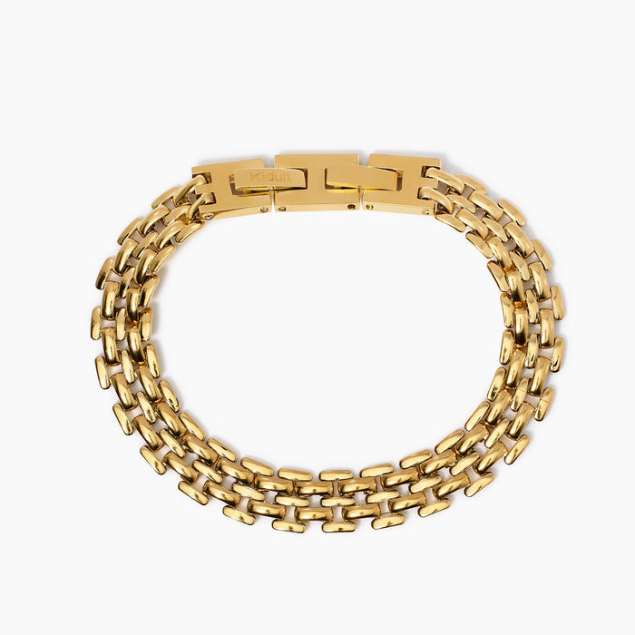 Bracciale in acciaio con catena panther