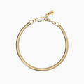 Bracciale dorato con catena snake