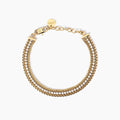 Bracciale catene e tennis di cristalli