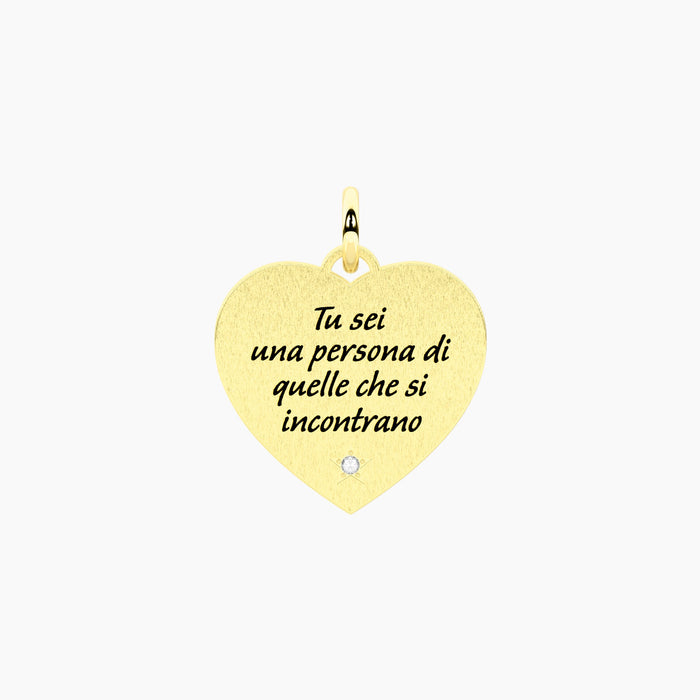 Ciondolo dorato con scritta Dickens
