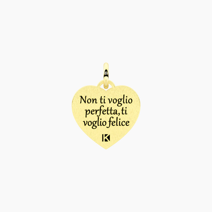 Ciondolo dorato con scritta Mamma