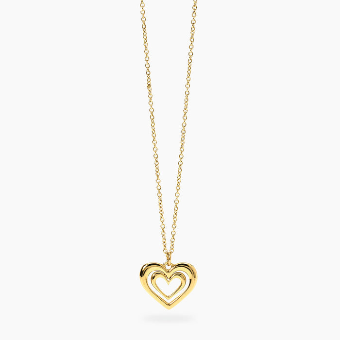Girocollo dorato con cuore