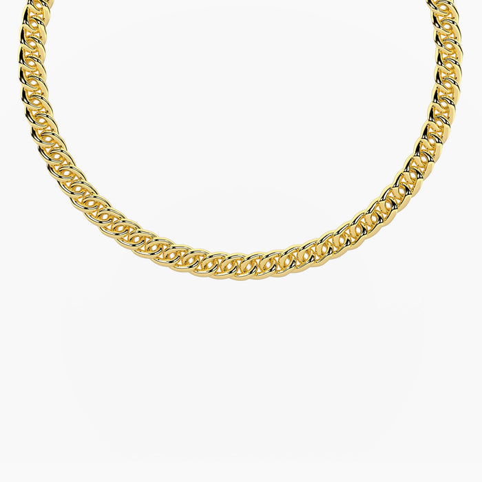 Bracciale componibile dorato con catena groumette