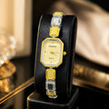 Elegant, polished, and beautifully feminine, the Golden Mosaic Watch is made for someone who loves graceful timepieces with a distinctive jewelry-inspired touch. Designed with a refined octagonal dial, dual-tone metallic detailing, and faceted bracelet links, this watch brings a radiant modern glow that feels perfect for everyday styling, office wear, special occasions, or thoughtful gifting.