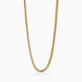 Collana dorata con catena snake