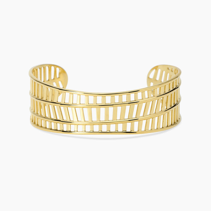 Bracciale cuff in dorato