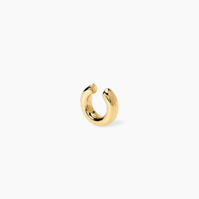 Orecchino ear cuff in acciaio dorato