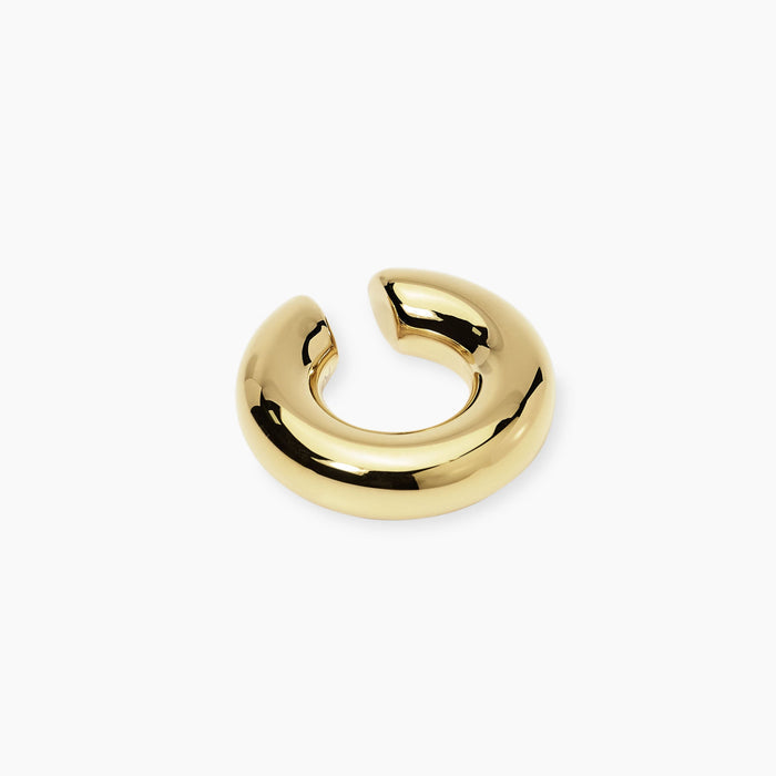 Orecchino ear cuff in acciaio dorato
