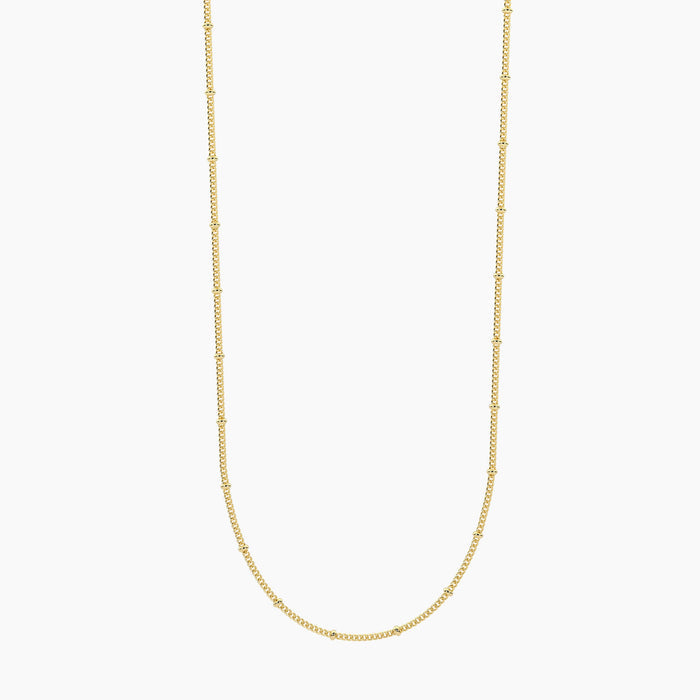 Collana componibile in acciaio dorato con catena groumette