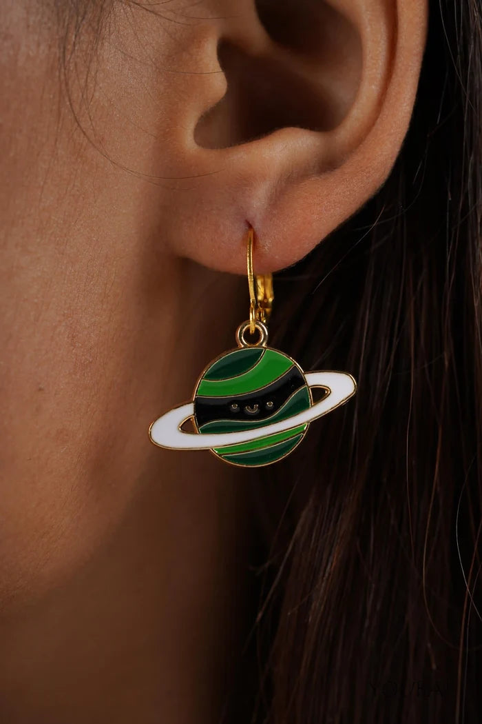 Green Planet Earrings