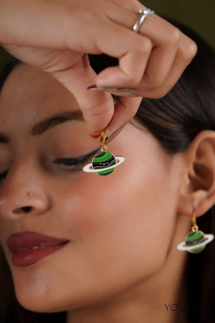 Green Planet Earrings