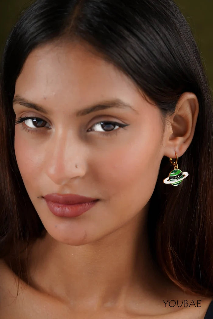 Green Planet Earrings