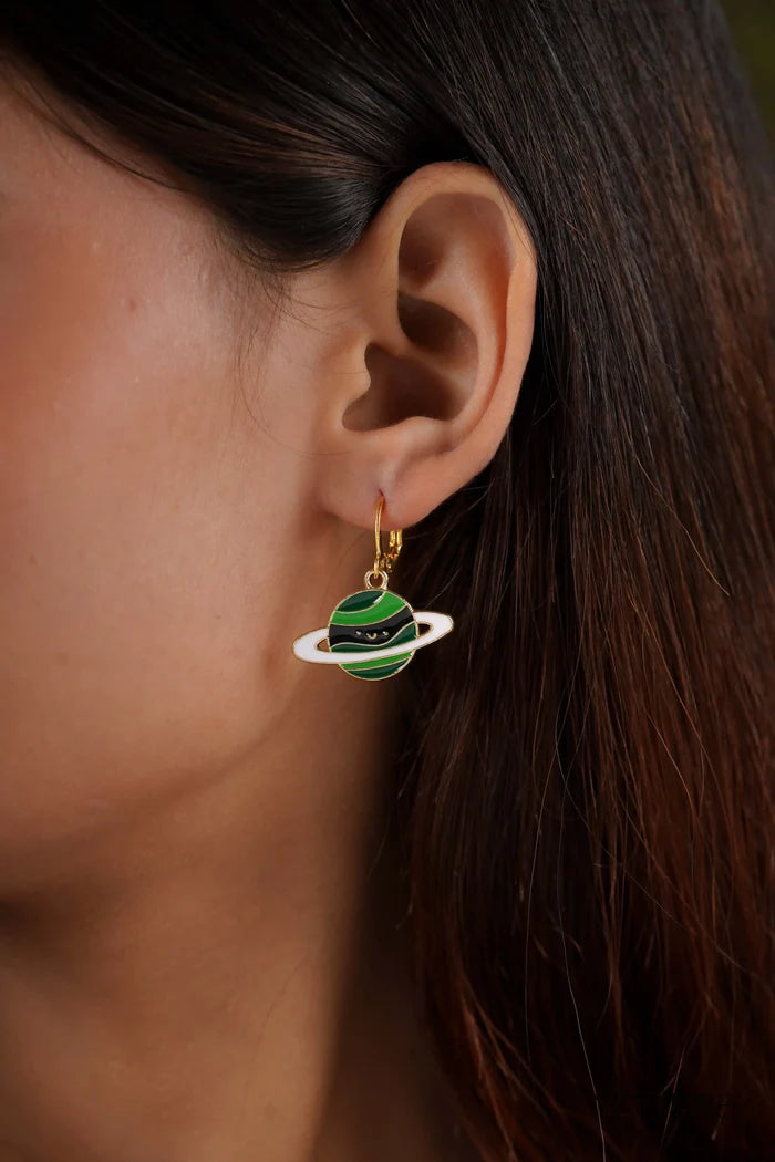 Green Planet Earrings