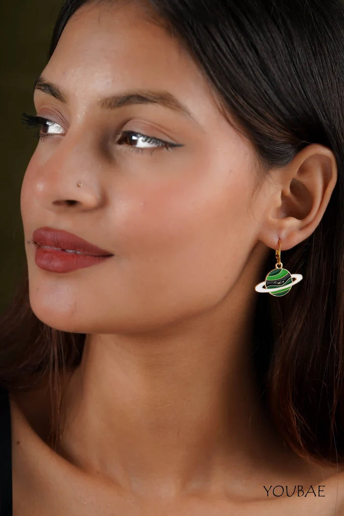 Green Planet Earrings