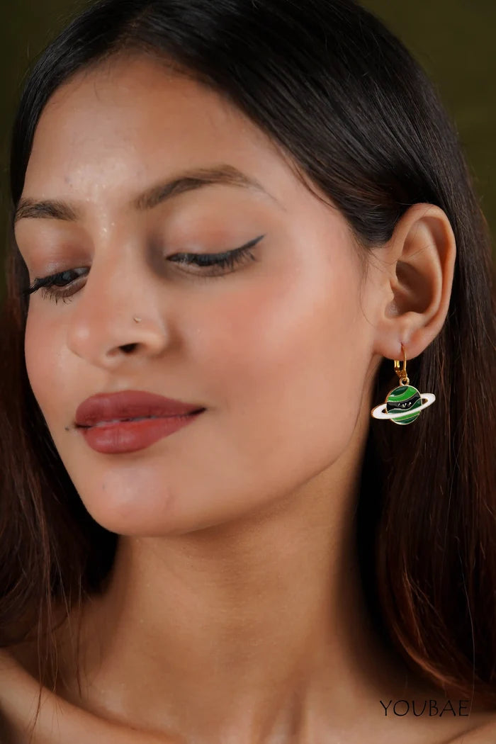 Green Planet Earrings