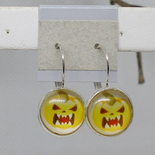 Halloween Cabochon Drop Earrings