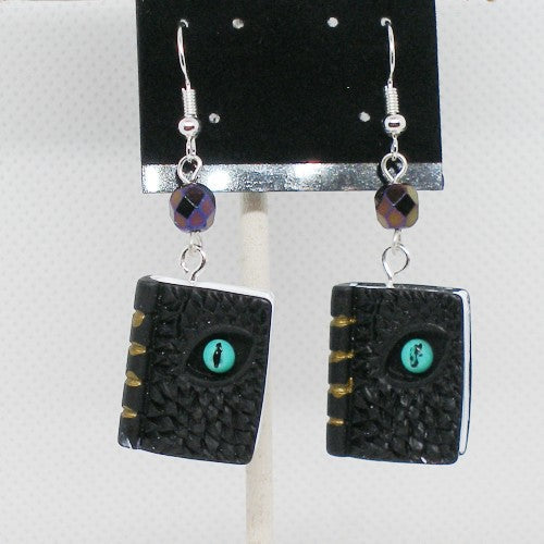 Haunted Book Dangle Earrings