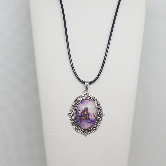 Haunted House Pendant Necklace