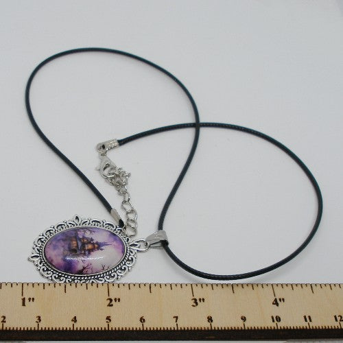 Haunted House Pendant Necklace