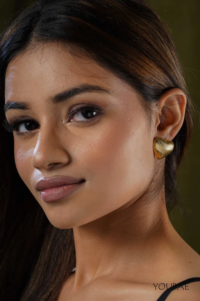 Hazel Studs, Anti-Tarnish Steel Earrings