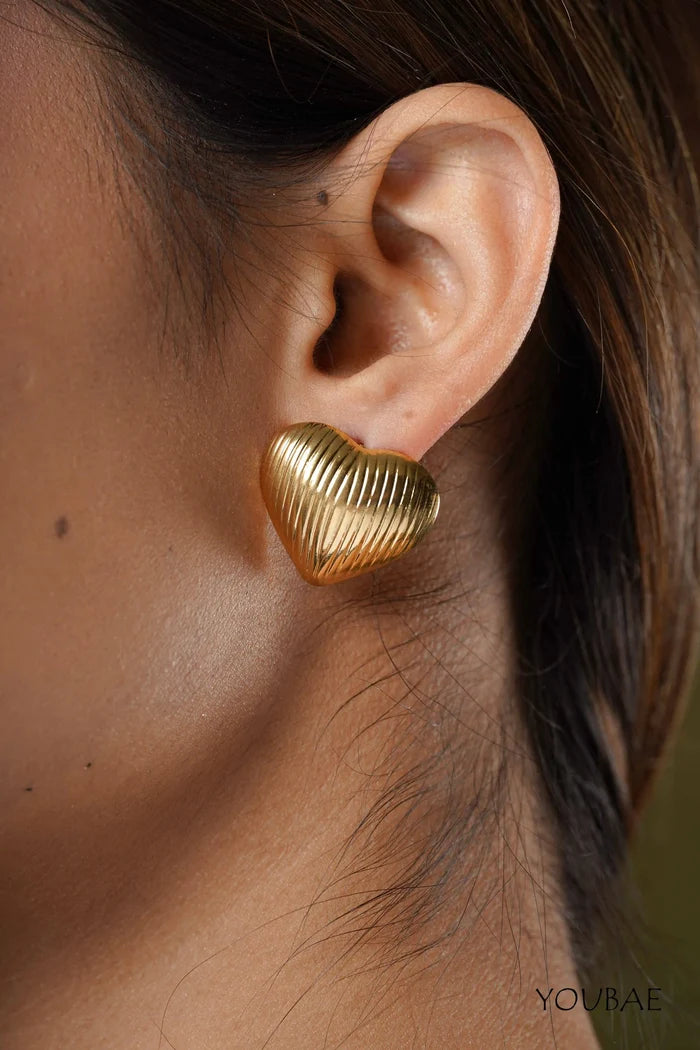Hazel Studs, Anti-Tarnish Steel Earrings