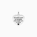 Ciondolo cuore con frase amicizia