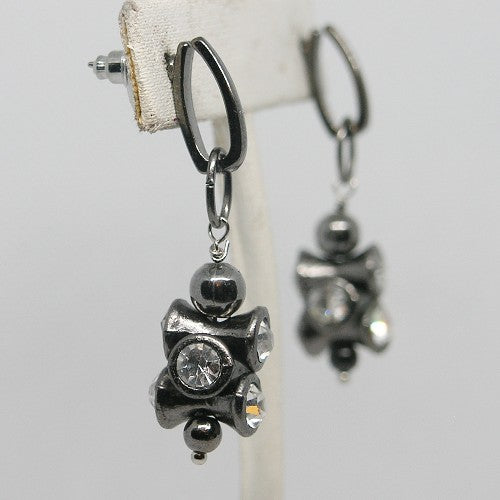 Heavy Crystal Drop Earrings