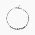 Bracciale in acciaio ed ematite