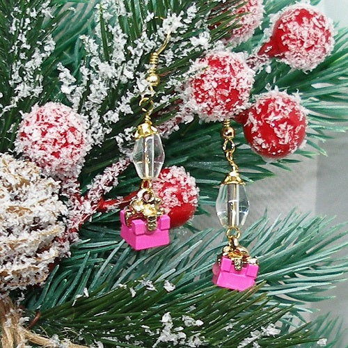 Holiday Package Dangle Earrings