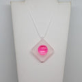 Hot Pink Pendant Necklace