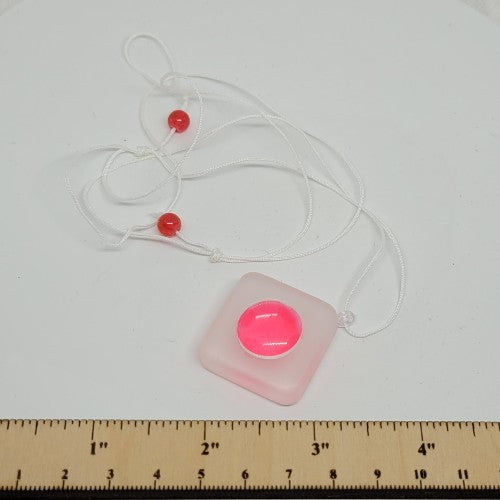 Hot Pink Pendant Necklace