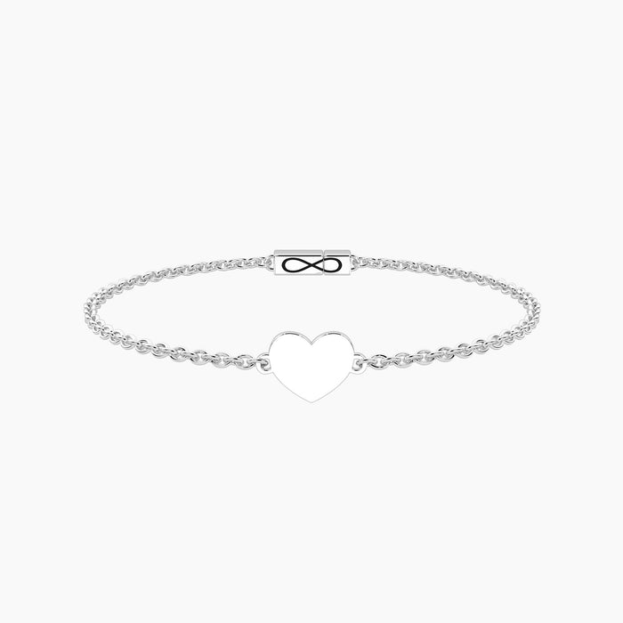 Bracciale Infinity con cuore